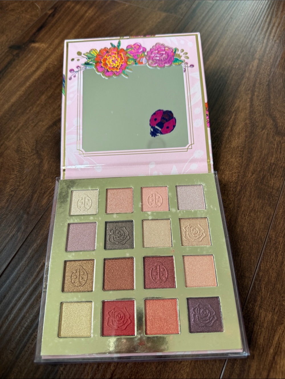 Nicole Miller Pink Floral Rosy Nudes Eyeshadow Palette - Picture 2 of 2